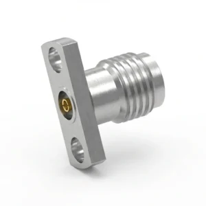 3.5mm Female 2-Hole Flange Mount RF Connector – Field Replaceable, 12.7mm Hole Spacing, 0.9mm Pin Diameter