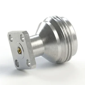 N Female 4-Hole Flange Mount RF Connector – Field Replaceable, 8.64mm Hole Spacing, 0.38mm Pin Diameter