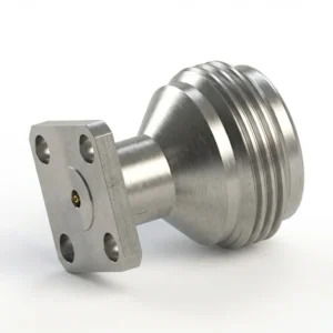 N Female 4-Hole Flange Mount RF Connector – Field Replaceable, 8.64mm Hole Spacing, 0.9mm Pin Diameter