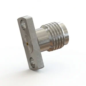 SMA Female 2-Hole Flange Mount RF Connector – Field Replaceable, 12.7mm Hole Spacing, 0.51mm Pin Diameter
