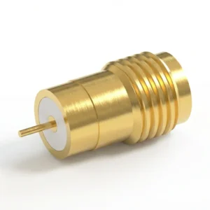 SMA Female Solder Attachment RF Connector – Press in Mount, Tab Terminal, 0.48mm Pin Diameter, Pin Terminal