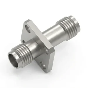 SMA Female to SMA Female 4-Hole Flange RF Adapter