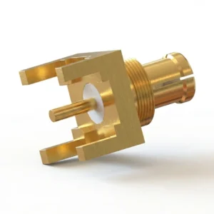 SMP Female Solder Attachment RF Connector – Through-Hole, 50 Ohm Coaxial, Gold Plated