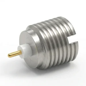 SMP Male Full Detent RF Connector – Stub Terminal, Thread-In, Solder
