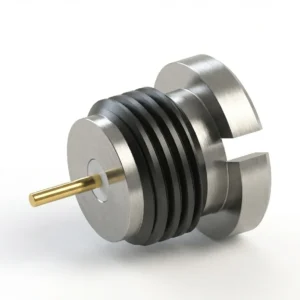 SMP Male Smooth Bore Coaxial Connector – Stub Terminal, 2.5mm Pin Diameter, Thread-In, Solder