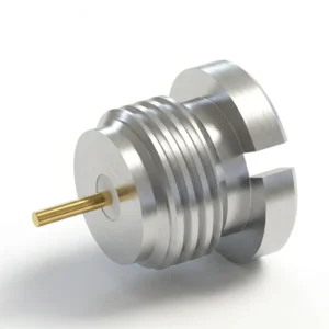 SMP Male Smooth Bore RF Connector – Stub Terminal, 2.5mm Pin Diameter, Thread-In, Solder