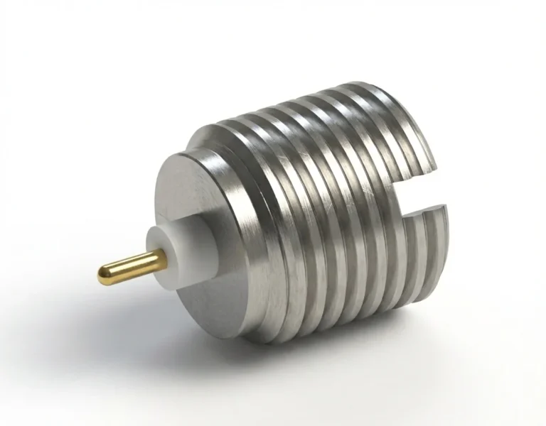SMP Male Smooth Bore RF Connector – Stub Terminal, Thread-In, Solder