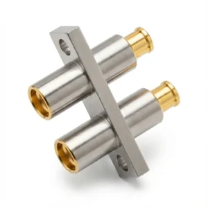 SMP Male to SMP Female 2-Hole Flange RF Adapter